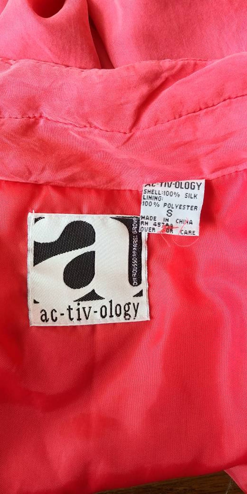 Hot Pink Silk Jacket Small