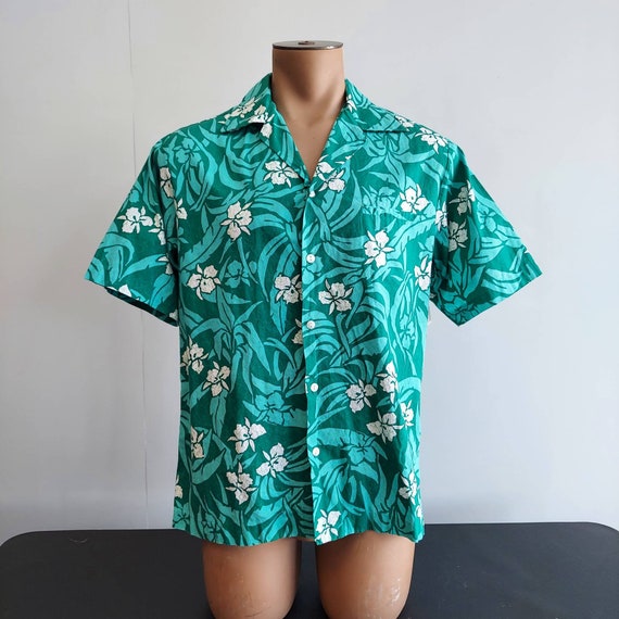 Teal Hilo Hatties Hawaiian Shirt