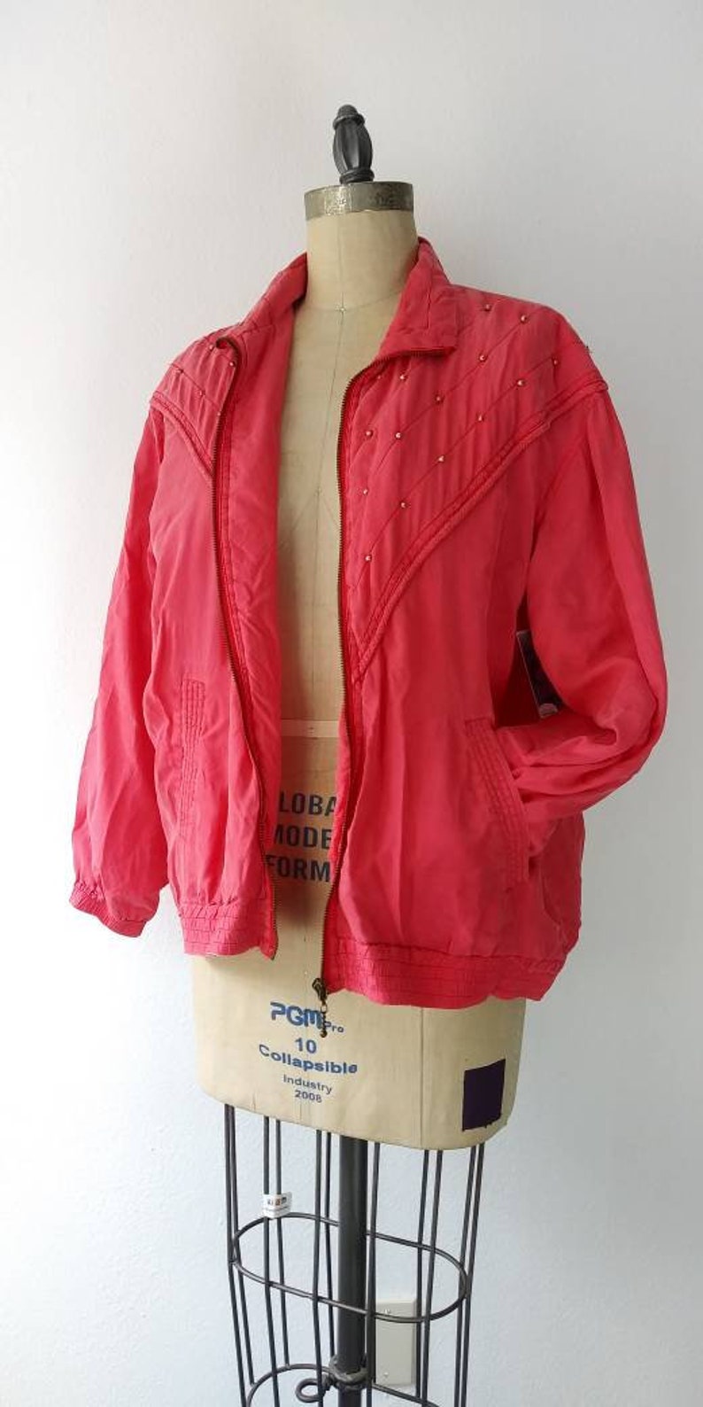 Hot Pink Silk Jacket Small