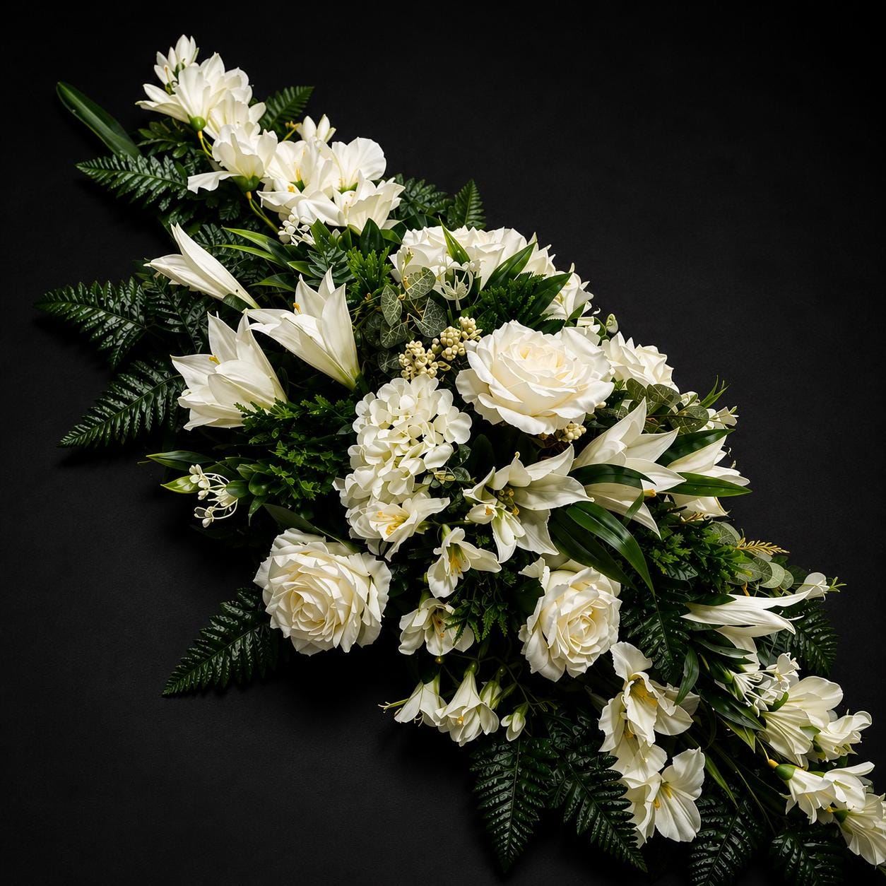 Flowers for a Funeral or Grave, Classic WHITE SPRAY - Etsy