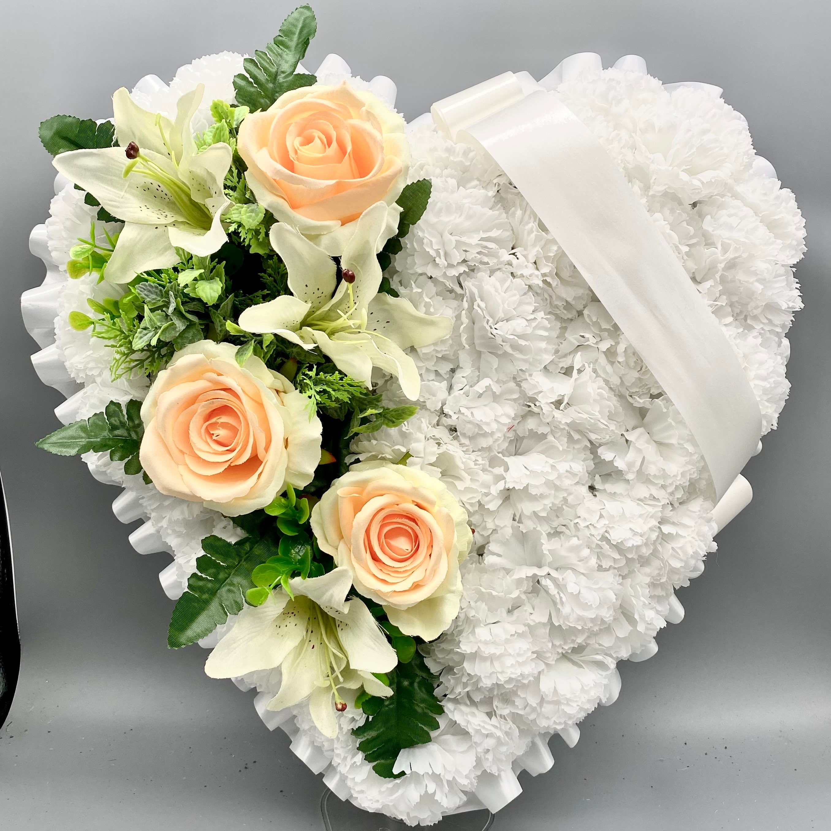 Placa Funeraria Personalizable - Diseño Flores Rosas, Tamaños 15x15 Cm O 20x20 Cm