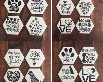 New Dog Hexagon Coasters