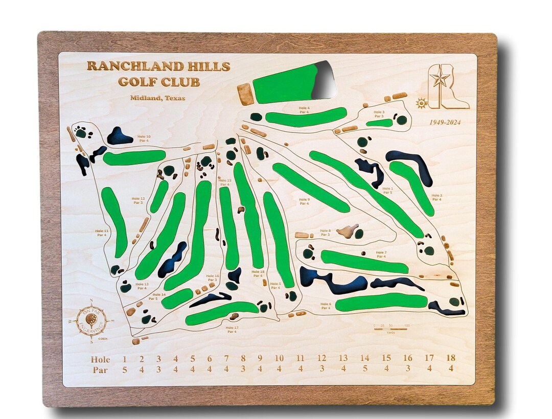 Custom Golf Course Art Ranchland Hills Etsy