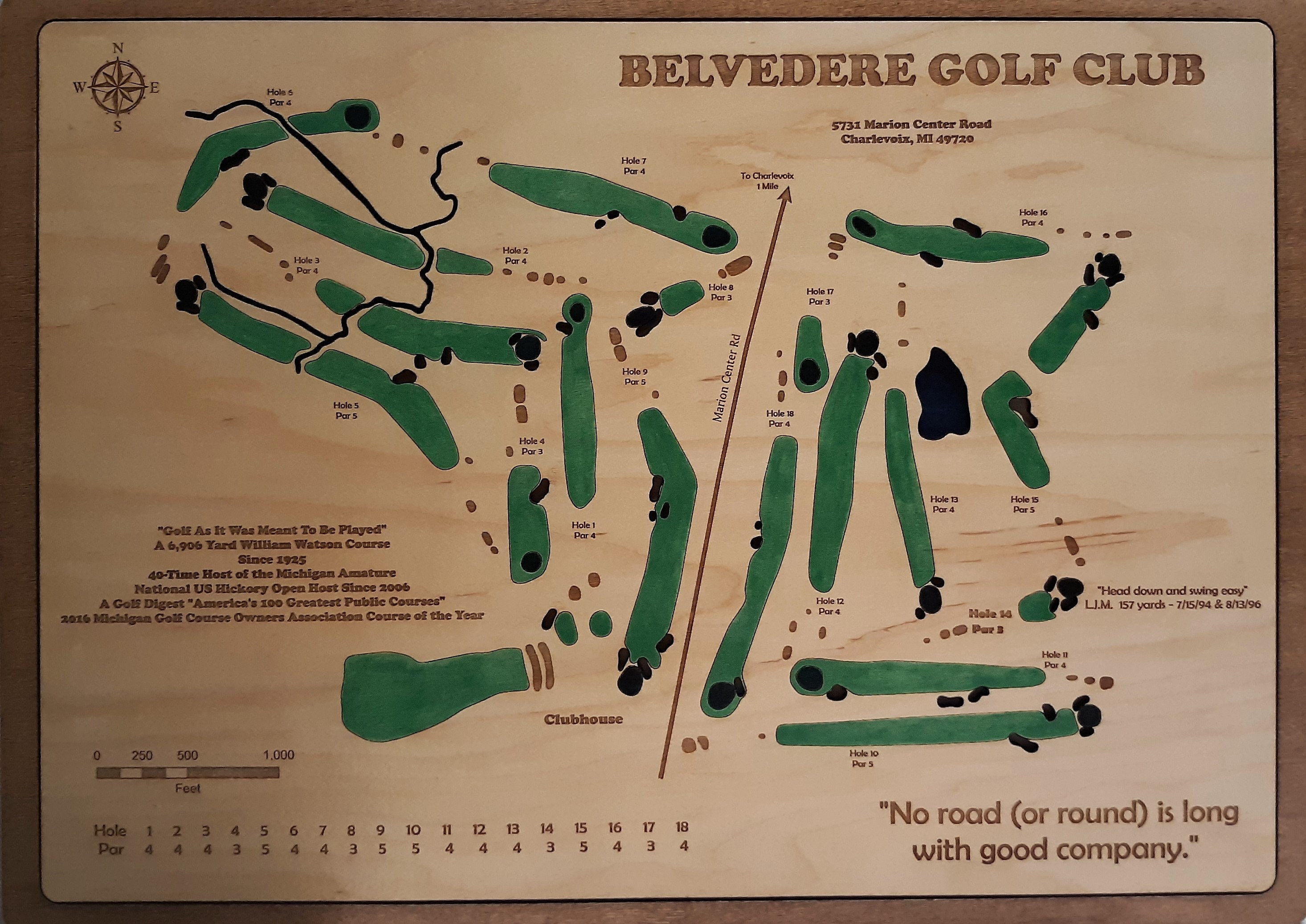 Custom Golf Platz Kunst Belvedere Golf Club Etsy.de