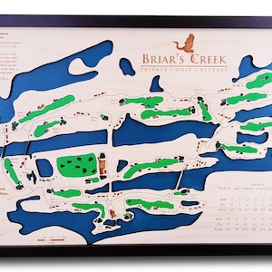 Custom Golf Course Art -  Briar&#39;s Creek