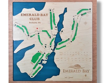 Custom Golf Course Art Emerald Bay