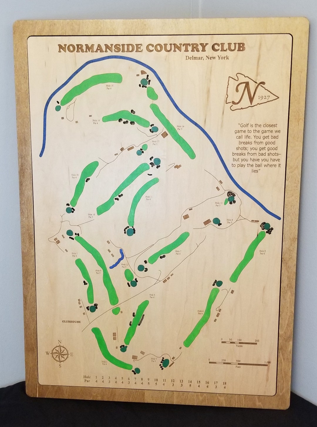 Custom Golf Course Art Normanside Country Club Etsy Custom Golf Course Art Normanside Country Club Etsy
