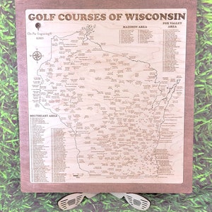 Wisconsin Golf Course Map