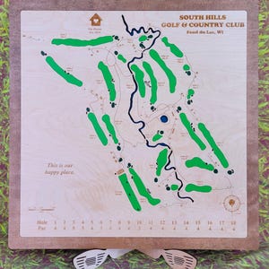 Arte de campos de golf personalizados - South Hills