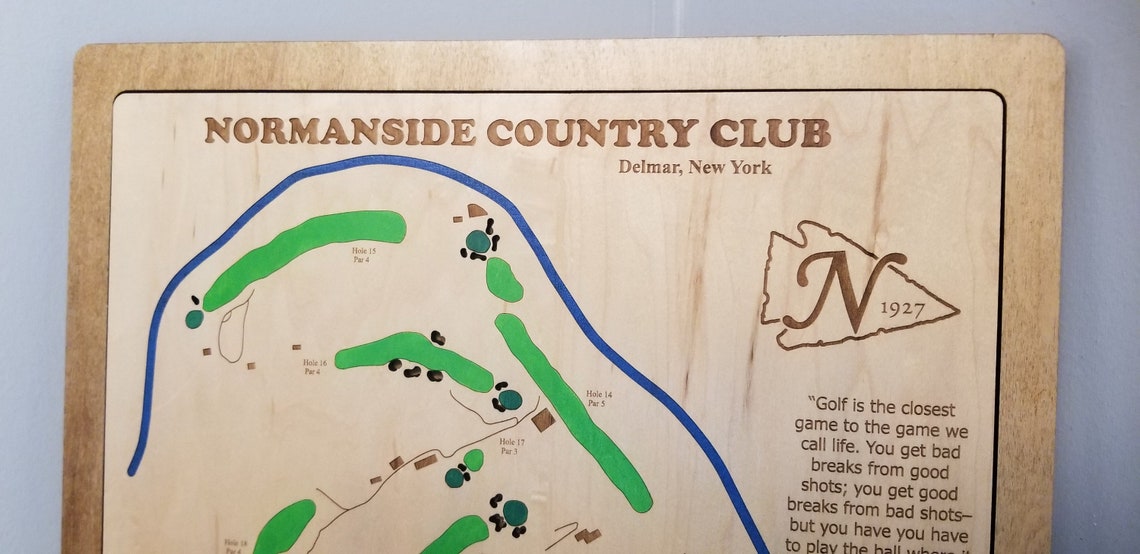 Custom Golf Course Art Normanside Country Club Etsy Custom Golf Course Art Normanside Country Club Etsy