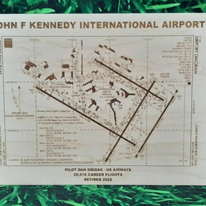 Arte personalizada a laser para aeroporto - JFK