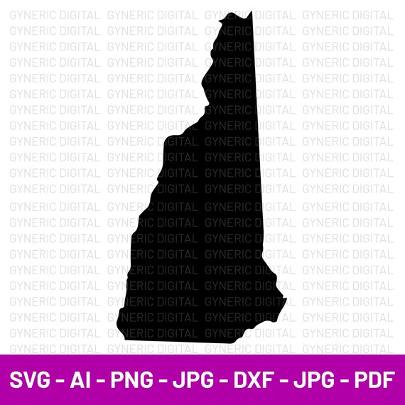 New Hampshire SVG New Hampshire Clipart Vector New Hampshire | Etsy