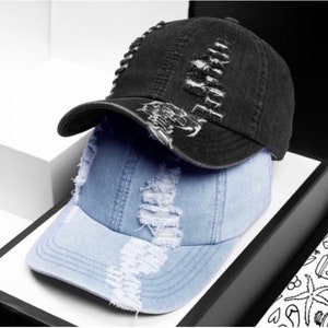 Vintage ripped style cap | Adult