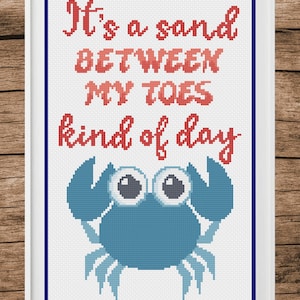 Beach Cross Stitch Pattern, Beach Cross Stitch, Summer Cross Stitch, Counted Cross Stitch, Cross Stitch, Cross Stitch Patterns