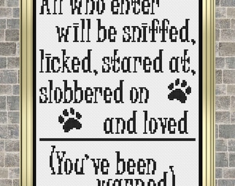 Dog Cross Stitch, Dog Cross Stitch Pattern, Dog Decor, Dog Gifts, Cross Stitch, Cross Stitch Patterns