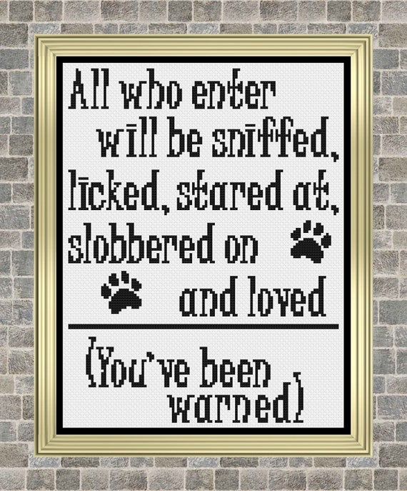 Dog Cross Stitch, Dog Cross Stitch Pattern, Dog Decor, Dog Gifts, Cross Stitch, Cross Stitch Patterns