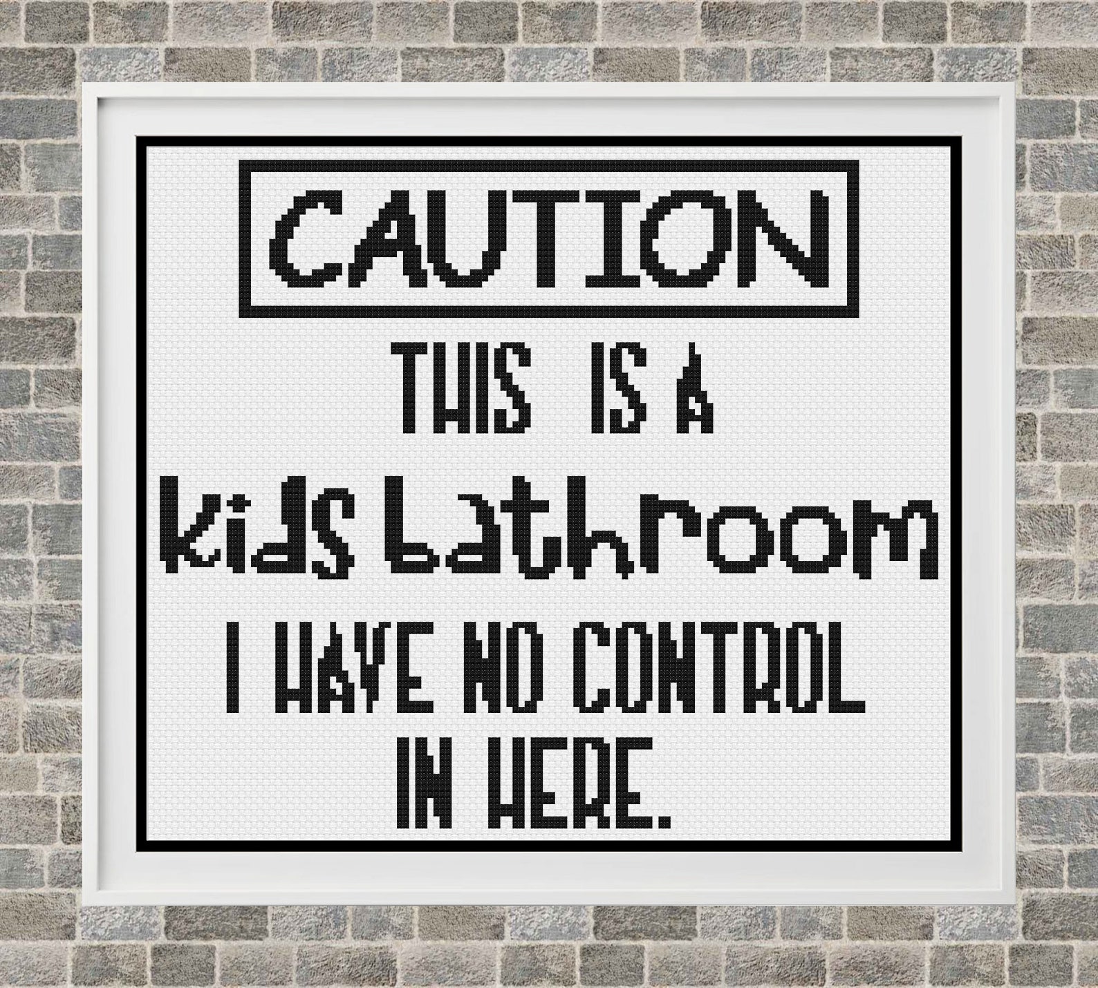 Bathroom Cross Stitch, Bathroom Cross Stitch Pattern, Cross Stitch