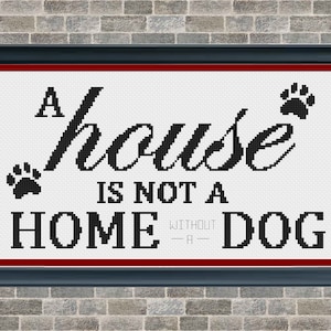 Dog Cross Stitch, Dog Cross Stitch Pattern, Home Decor Cross Stitch, Dog Gift Ideas