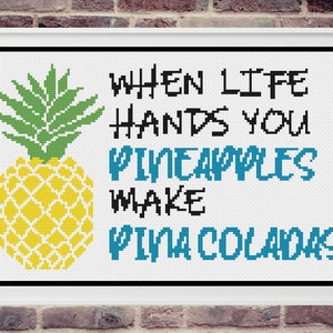 Summer Cross Stitch, Counted Cross Stitch, Cross Stitch, Cross Stitch Patterns, Pineapple Cross Stitch