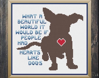 Dog Cross Stitch, Dog Cross Stitch Pattern, Dog Decor, Dog Home Decor, Home Decor, Cross Stitch, Cross Stitch Patterns