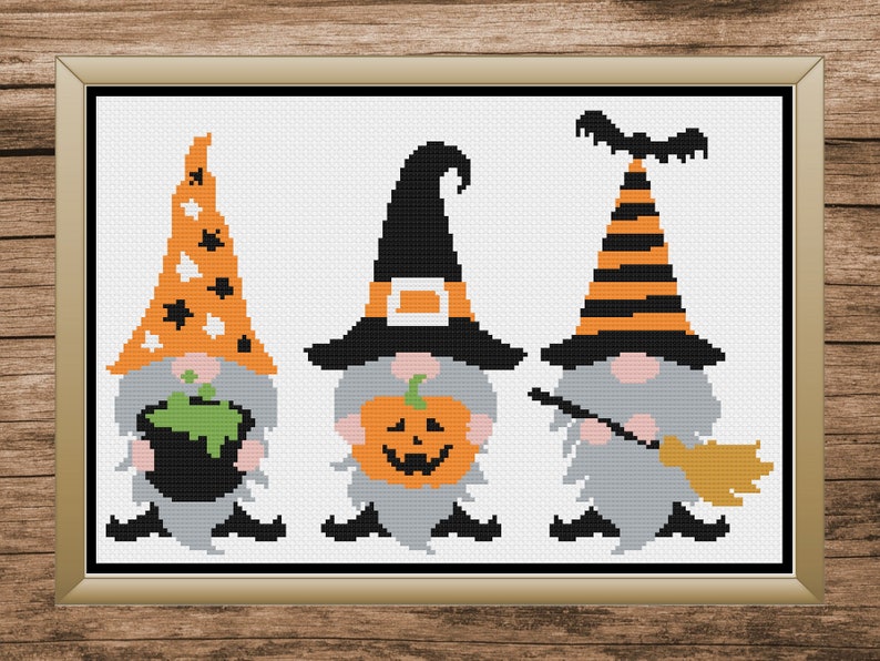 Halloween Cross Stitch Halloween Cross Stitch Patterns Etsy