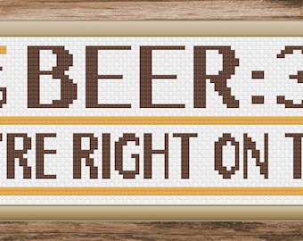 Punto croce birra, schema punto croce birra, decorazione birra, punto croce, schema punto croce