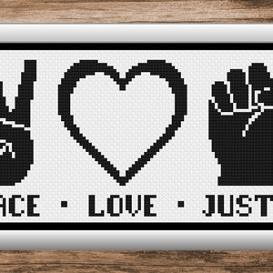 Black Lives Matter, Black Lives Matter Cross Stitch, Social Justice, Cross Stitch, Cross Stitch Pattens