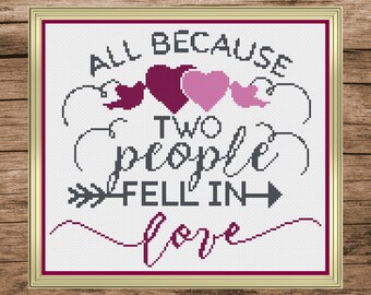 Wedding Cross Stitch, Wedding Cross Stitch Pattern, Cross Stitch, Cross Stitch Patterns