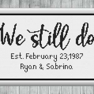 Marriage Cross Stitch, Wedding Cross Stitch, Anniversary Cross Stitch, Counted Cross Stitch, Cross Stitch Patterns