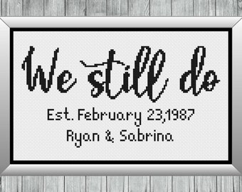Marriage Cross Stitch, Wedding Cross Stitch, Anniversary Cross Stitch, Counted Cross Stitch, Cross Stitch Patterns