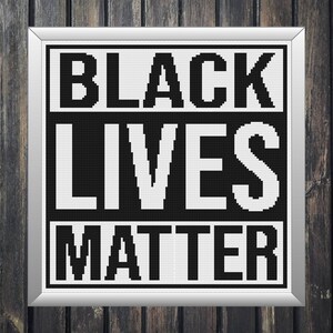 Black Lives Matter, Black Lives Matter Cross Stitch, Social Justice, Cross Stitch, Cross Stitch Pattens