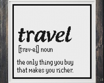 Travel Cross Stitch, Adventure Cross Stitch, Home Decor, Cross Stitch, Cross Stitch, Cross Stitch Patterns