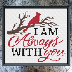 Cardinal Cross Stitch, Cardinal Cross Stitch Pattern, Bird Cross Stitch, Cardinal Home Decor, Cross Stitch, Cross Stitch Patterns