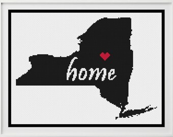 New York Cross Stitch Pattern, New York Cross Stitch, New York Decor, Home Decor, Cross Stitch, Cross Stitch Pattern