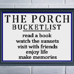 Porch Cross Stitch, Porch Cross Stitch Pattern, Home Decor Cross Stitch, Home decor, Cross Stitch, Cross Stitch Patterns
