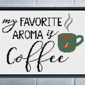 Coffee Cross Stitch, Coffee Cross Stitch Pattern, Coffee Decor, Coffee Gifts, Cross Stitch, Cross Stitch Patterns