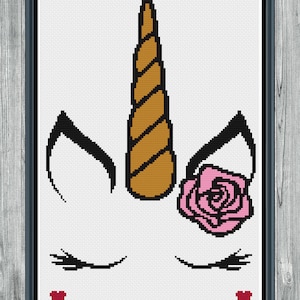 Unicorn Cross Stitch, Unicorn Cross Stitch Pattern, Cross Stitch, Cross Stitch Pattern