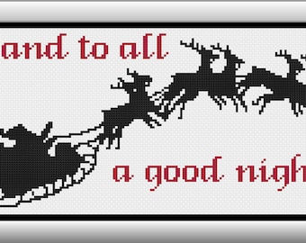 Christmas Cross Stitch, Christmas Cross Stitch Pattern, Santa Cross Stitch, Christmas Decor, Cross Stitch, Cross Stitch Patterns