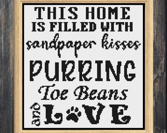 Cat Cross Stitch, Cat Cross Stitch Pattern, Cat Gifts, Cat Decor, Cross Stitch, Cross Stitch Patterns