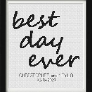 Wedding Cross Stitch, Wedding Cross Stitch Pattern, Counted Cross Stitch, Cross Stitch Patterns