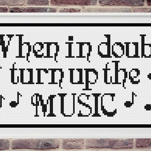 Music Cross Stitch, Music Cross Stitch Patterns, Inspirational Cross Stitch, Cross Stitch Patterns, Counted Cross Stitch