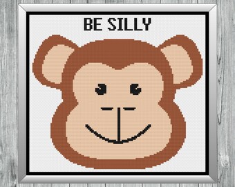 Nursery Cross Stitch, Monkey Cross Stitch, Safari Animals Cross Stitch, Baby Cross Stitch, Cross Stitch, Cross Stitch Patterns