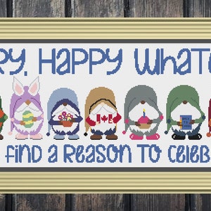 Happy Everything Canada Cross Stitch, Canada Cross Stitch, Cross Stitch, Counted Cross Stitch