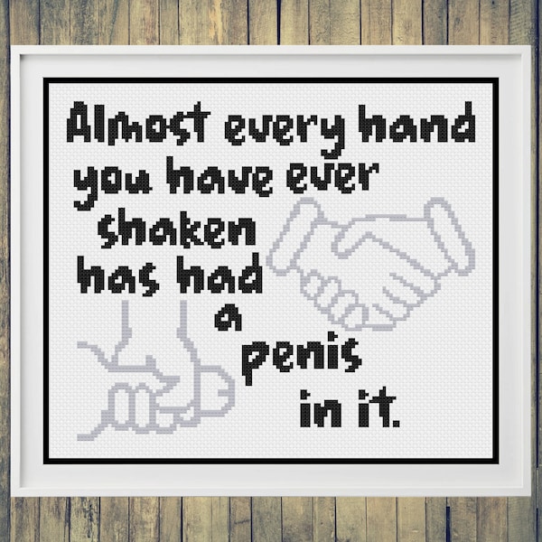 Inappropriate Cross Stitch - Etsy
