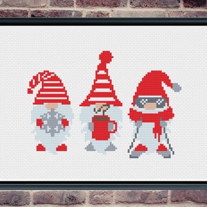 Winter Cross Stitch, Gnomes Cross Stitch, Cross Stitch, Cross Stitch Patterns