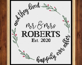 Wedding Cross Stitch, Wedding Cross Stitch Pattern, Cross Stitch, Cross Stitch Patterns
