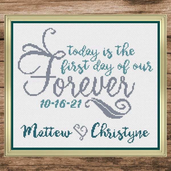 Wedding Cross Stitch, Wedding Cross Stitch Pattern, Cross Stitch, Cross Stitch Patterns