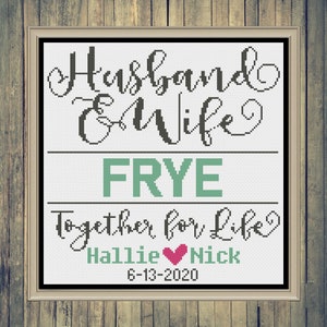 Wedding Cross Stitch, Wedding Cross Stitch Pattern, Cross Stitch, Cross Stitch Patterns