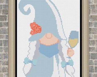 Wedding Cross Stitch, Wedding Cross Stitch Pattern, Gnomes Cross Stitch, Wedding Gnomes Cross Stitch, Cross Stitch, Cross Stitch Patterns