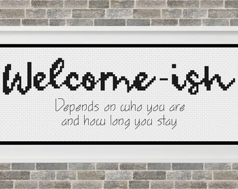 Welcome Cross Stitch, Home Decor Cross Stitch, Cross Stitch Patterns, Counted Cross Stitch, Cross Stitch